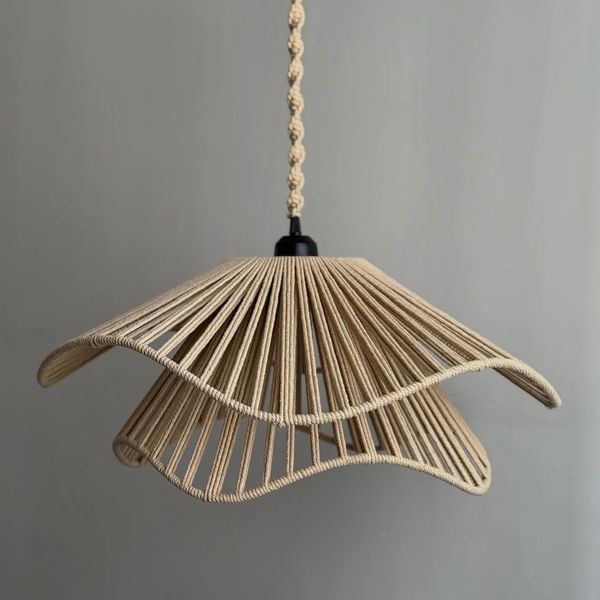 لوستر مکر‌ومه بافی مدل خورشید