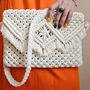 کیف دستی زنانه مکرومه بافی