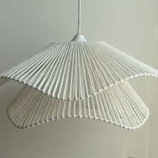 لوستر مکرومه بافی مدل خورشیدی