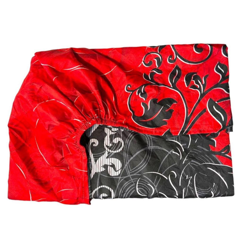 قیمت ارزان سرویس ملحفه تشک یک نفره طرح گل رز سایز 200*90 سانتی متر