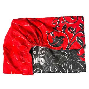 قیمت ارزان سرویس ملحفه تشک یک نفره طرح گل رز سایز 200*90 سانتی متر