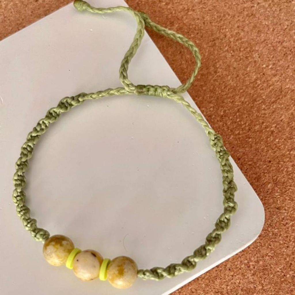 قیمت ارزان دستبند دست ساز با مهره - sadafbra - dastband - 009