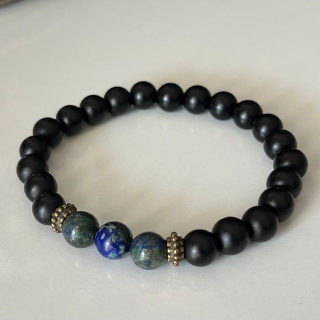 قیمت دستبند دست ساز با مهره - sadafbra - dastband - 0012