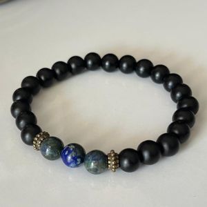 دستبند دست ساز با سنگ طبیعی - sadafbra - dastband - 012