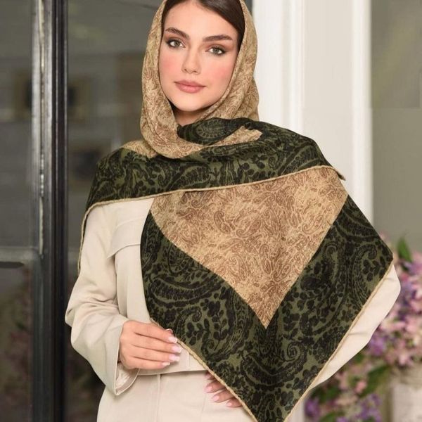 روسری نخی قواره 120 زنانه طرحدار