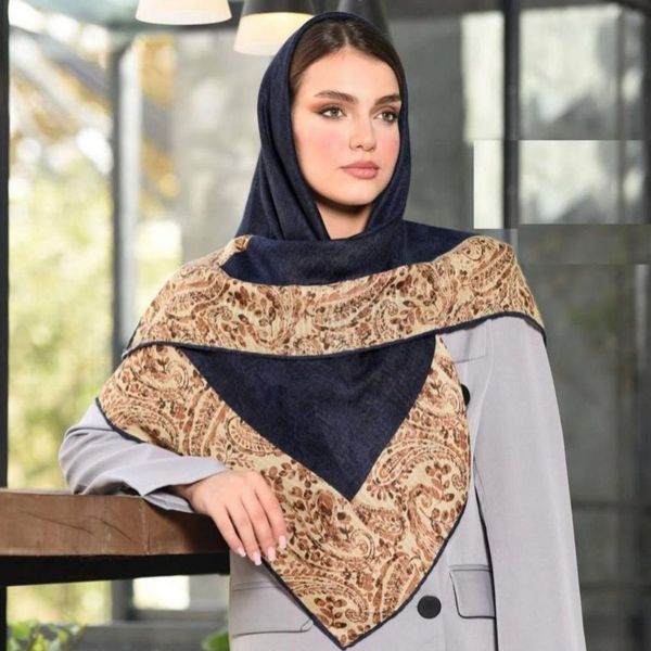 روسری نخی قواره 120 زنانه طرحدار