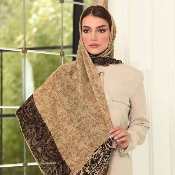 روسری نخی قواره 120 زنانه طرحدار