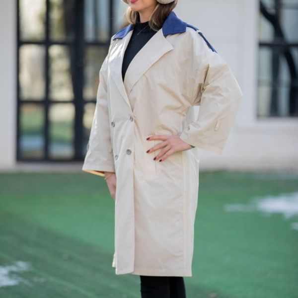 مانتو بارانی ترکیبی مدل مینیاتور