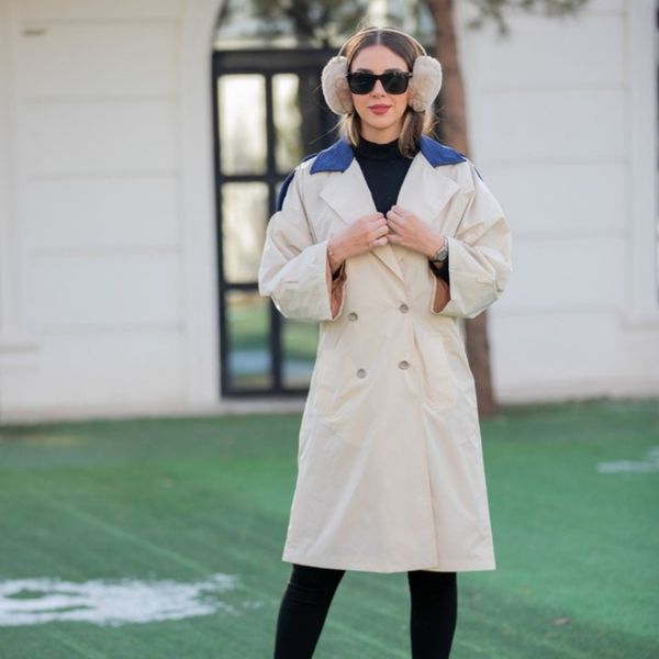 مانتو بارانی ترکیبی مدل مینیاتور