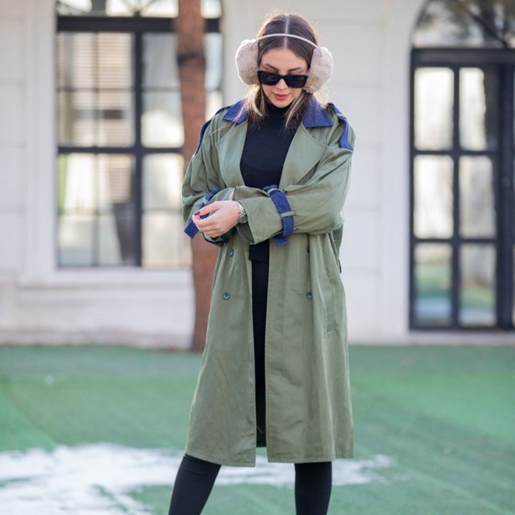 قیمت ارزان مانتو بارانی ترکیبی مدل مینیاتور