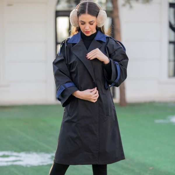 مانتو بارانی ترکیبی مدل مینیاتور