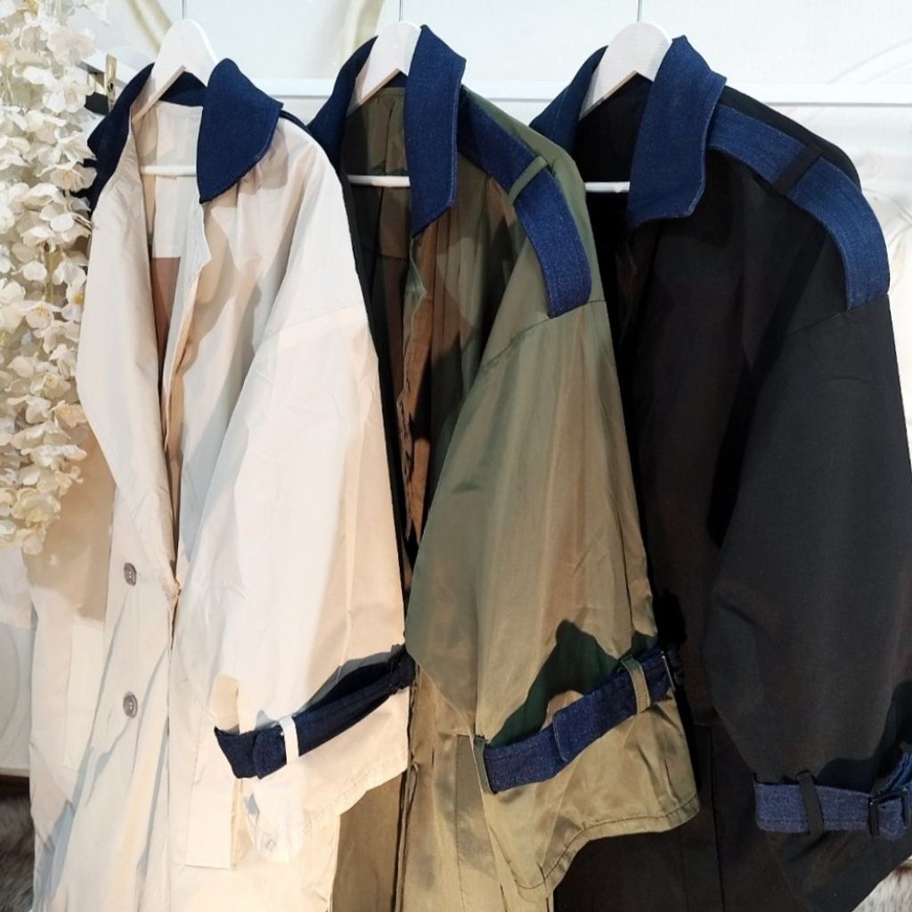 قیمت ارزان مانتو بارانی ترکیبی مدل مینیاتور