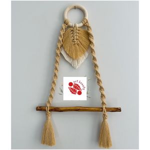 هولدر حوله مکرومه بافی طرح آزالیا