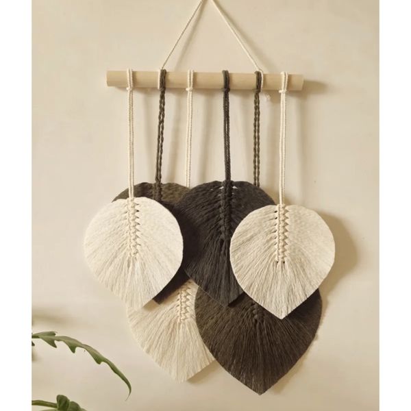 دیوارکوب‌برگ مکرومه بافی مدل گلناز