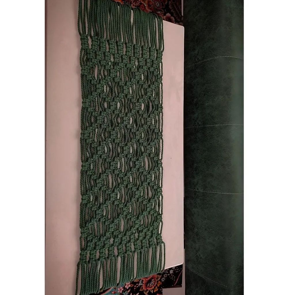 قیمت رانر مکرومه بافی مدرن طرح لاله