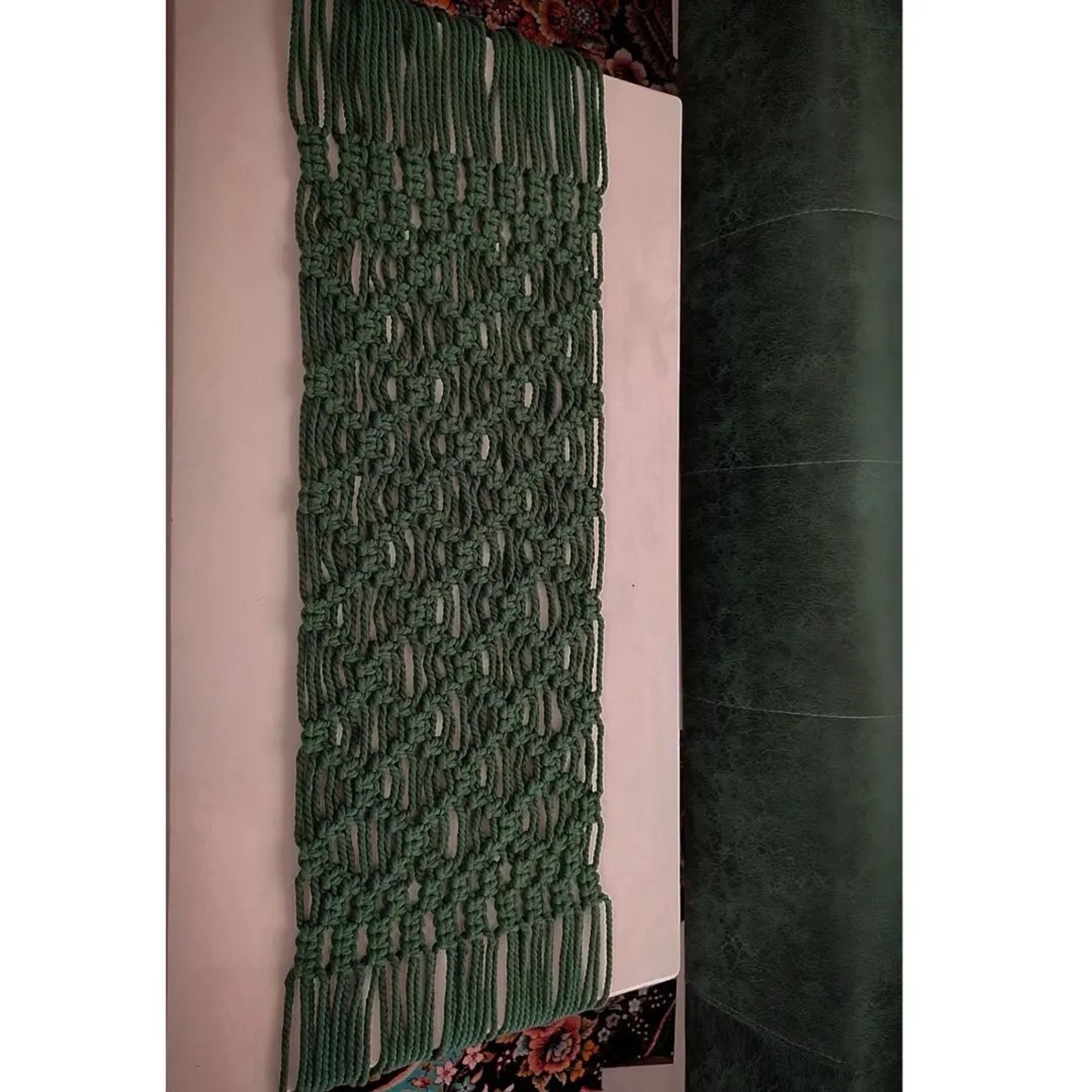 قیمت رانر مکرومه بافی مدرن طرح لاله