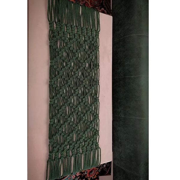 رانر مکرومه بافی مدرن طرح لاله