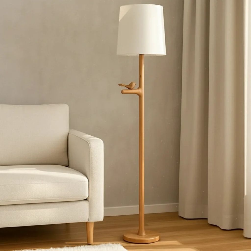 فروش اینترنتی آباژور ایستاده کنار سالنی مینیمال مدل پرنده