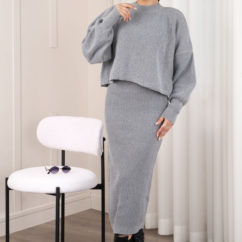 خرید آنلاین ست رویه و سارافون طوسی