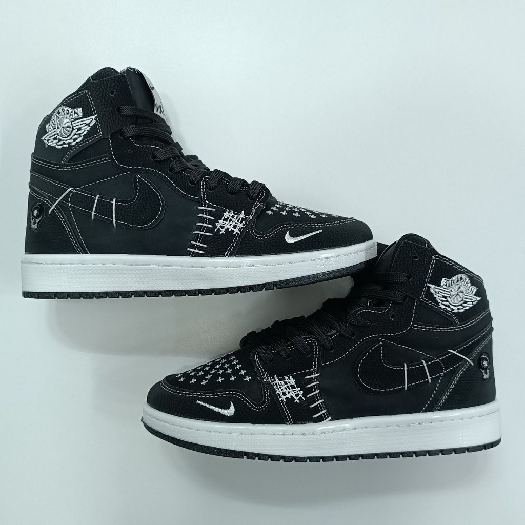 خرید آنلاین کتونی مردانه جردن وودو مشکی ساقدار کیفیت بالا