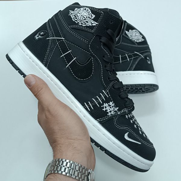 کتونی مردانه جردن وودو مشکی ساقدار کیفیت بالا