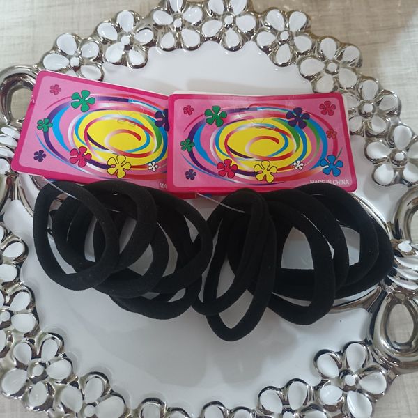 کش مو مشکی حوله ای