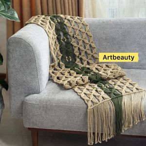 شال مبل مکرومه بافی مدرن طرح رونیکا