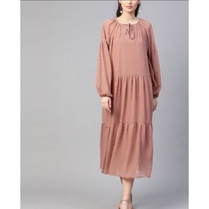 پیراهن ساحلی حریر ابروبادی طرح اشکی