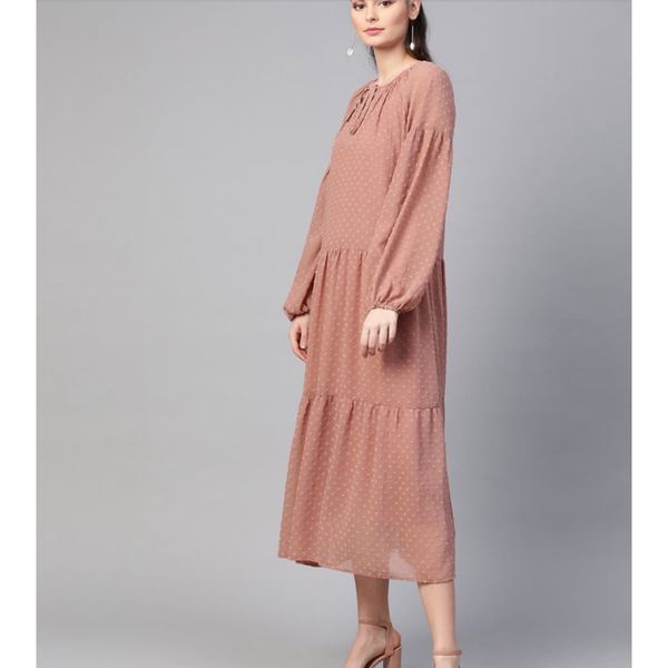 پیراهن ساحلی حریر ابروبادی طرح اشکی