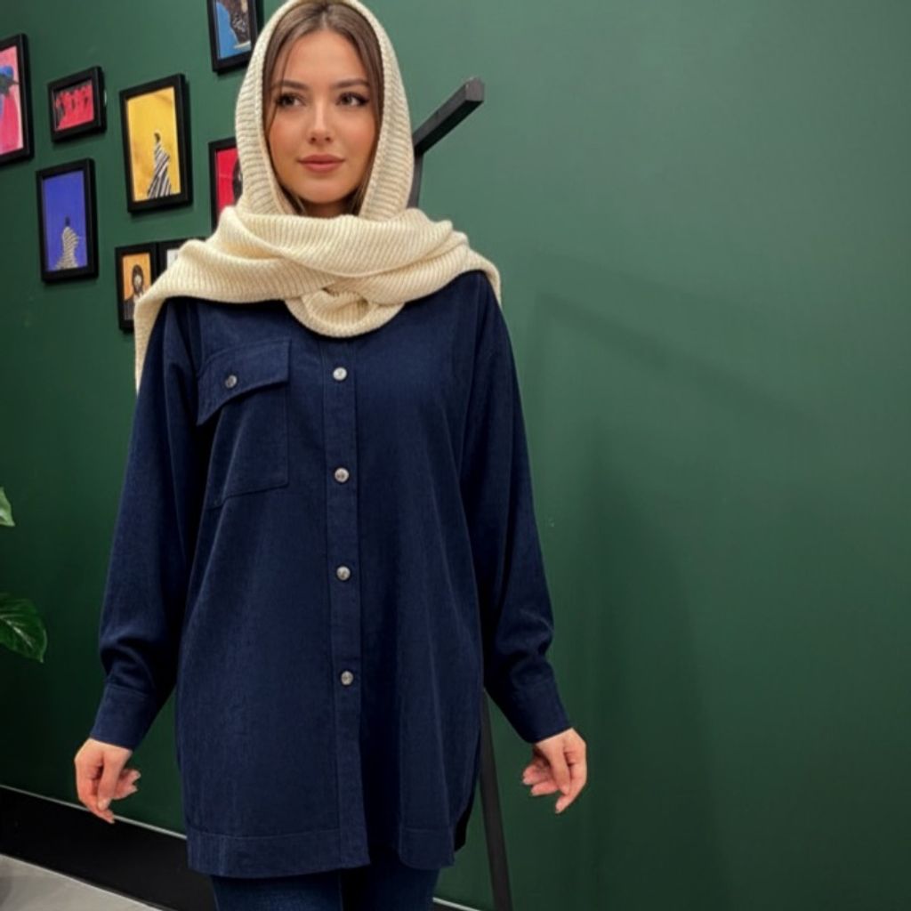 فروش اینترنتی شومیز مخمل کبریتی ریز زنانه در رنگبندی