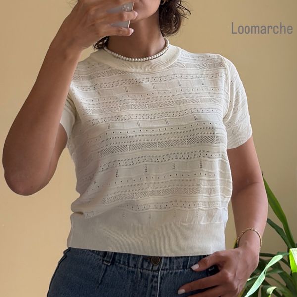 تیشرت بافت ابریشمی برند لومارش