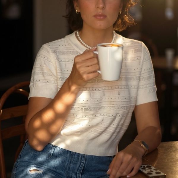 تیشرت بافت ابریشمی برند لومارش