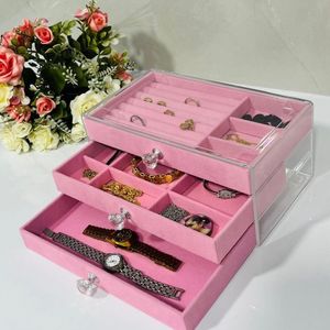 جعبه جواهرات 3 طبقه کشویی