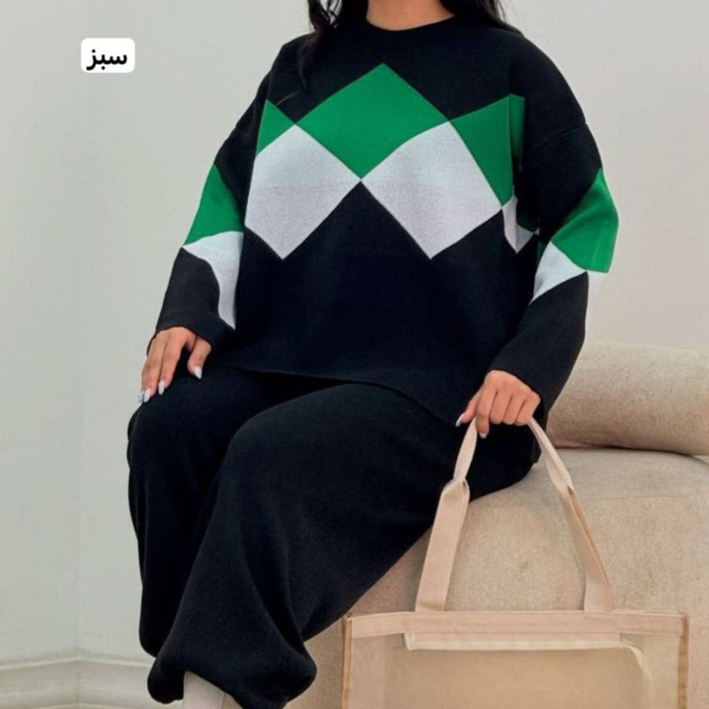 خرید اینترنتی ست بافت زنانه طرح کارولین