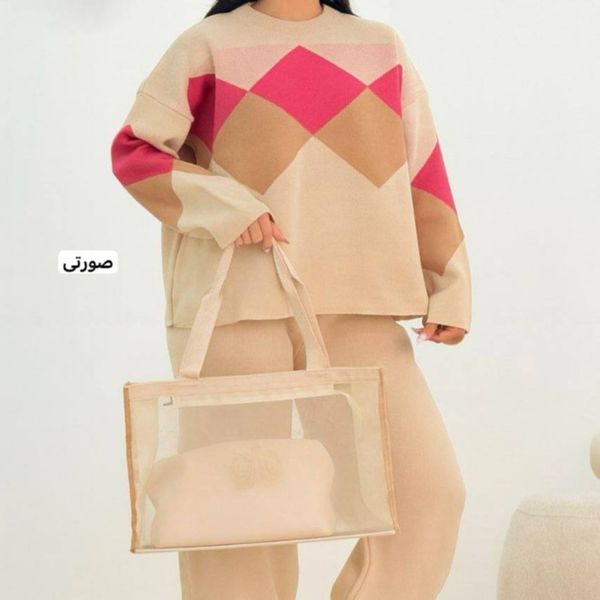 ست بافت زنانه طرح کارولین