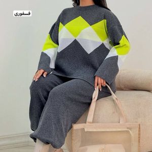 خرید اینترنتی ست بافت زنانه طرح کارولین