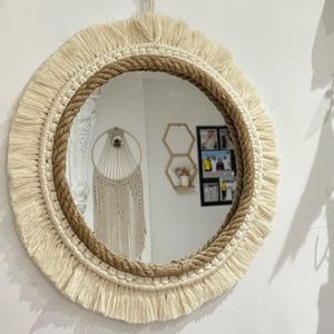 قاب اینه مکرومه بافی مینیمال طرح رومینا