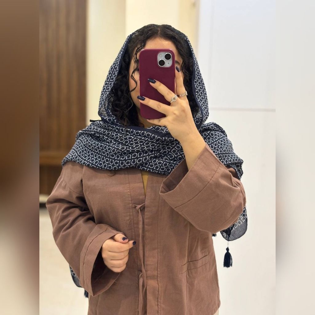 فروش اینترنتی شال نخ پنبه چهارفصل طرحدار