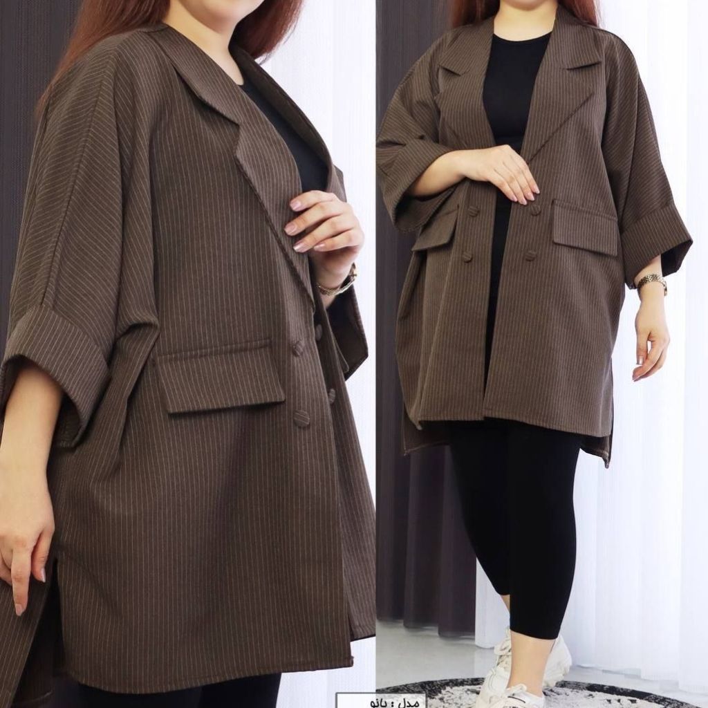 مشخصات مانتو زنانه سایزبزرگ بانو