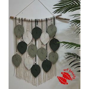 مشخصات دیوارکوب برگ مکرومه بافی طرح ماهون