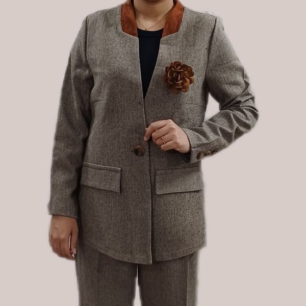 کت و شلوار ست آترین جناغی