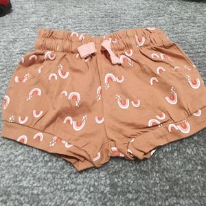 شورت نخ پنبه وارداتی طرح رنگین کمان