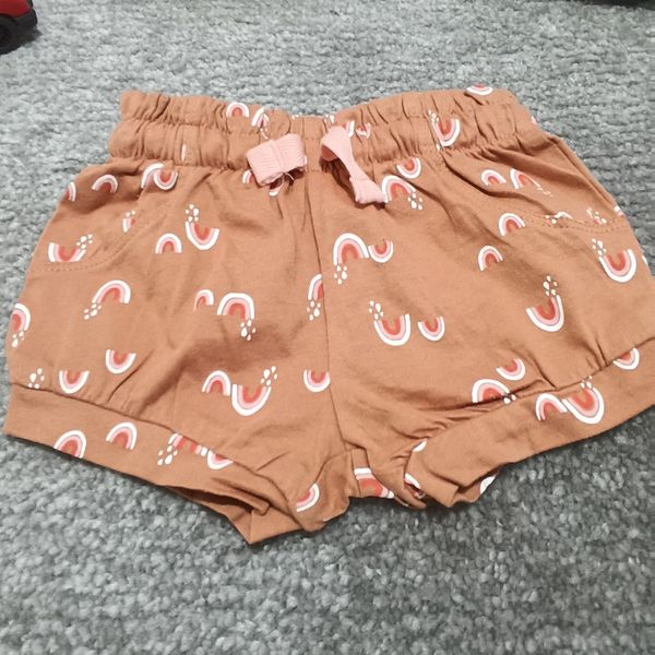 شورت نخ پنبه وارداتی طرح رنگین کمان