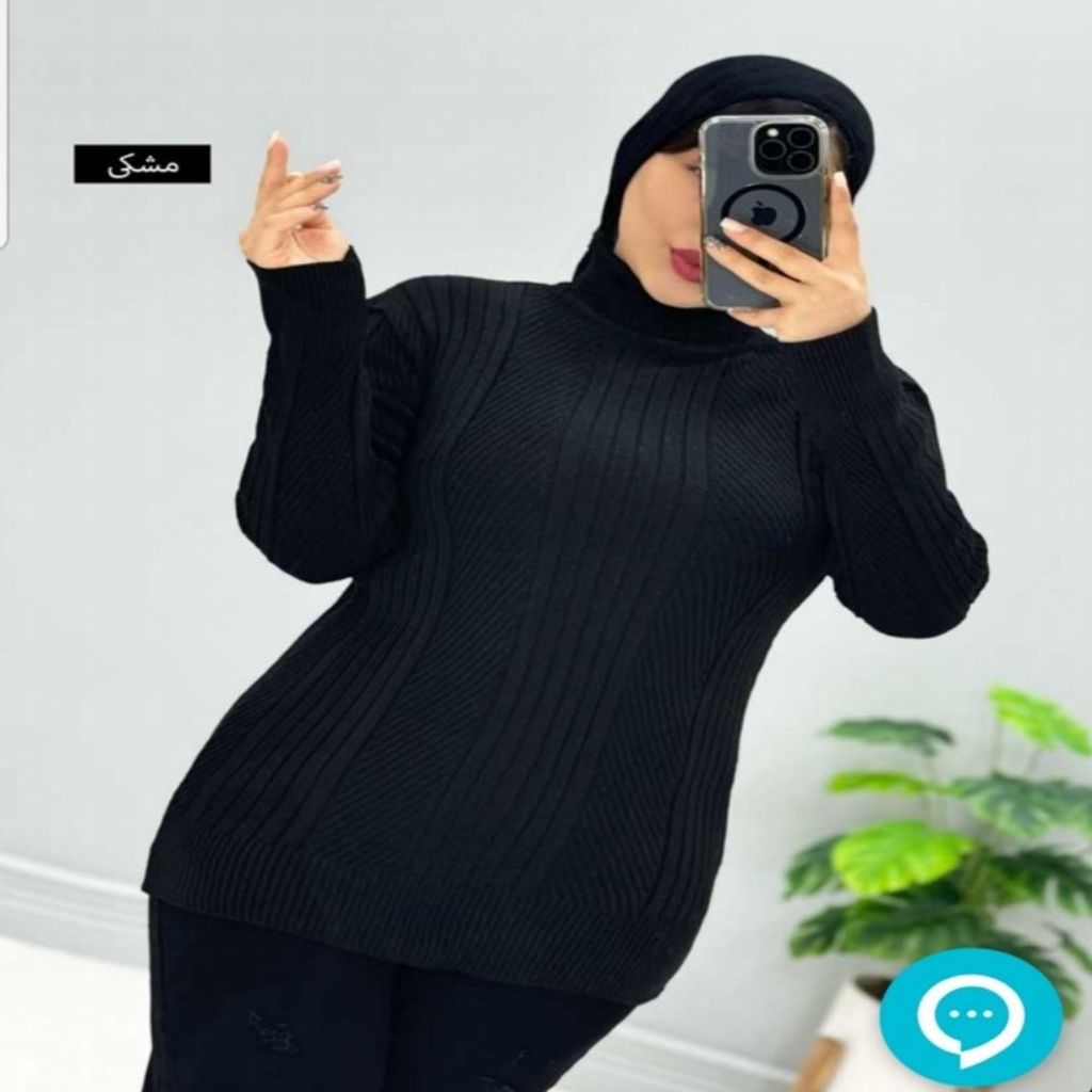 مشخصات بلوز بافت زنانه یقه اسکی کد 40