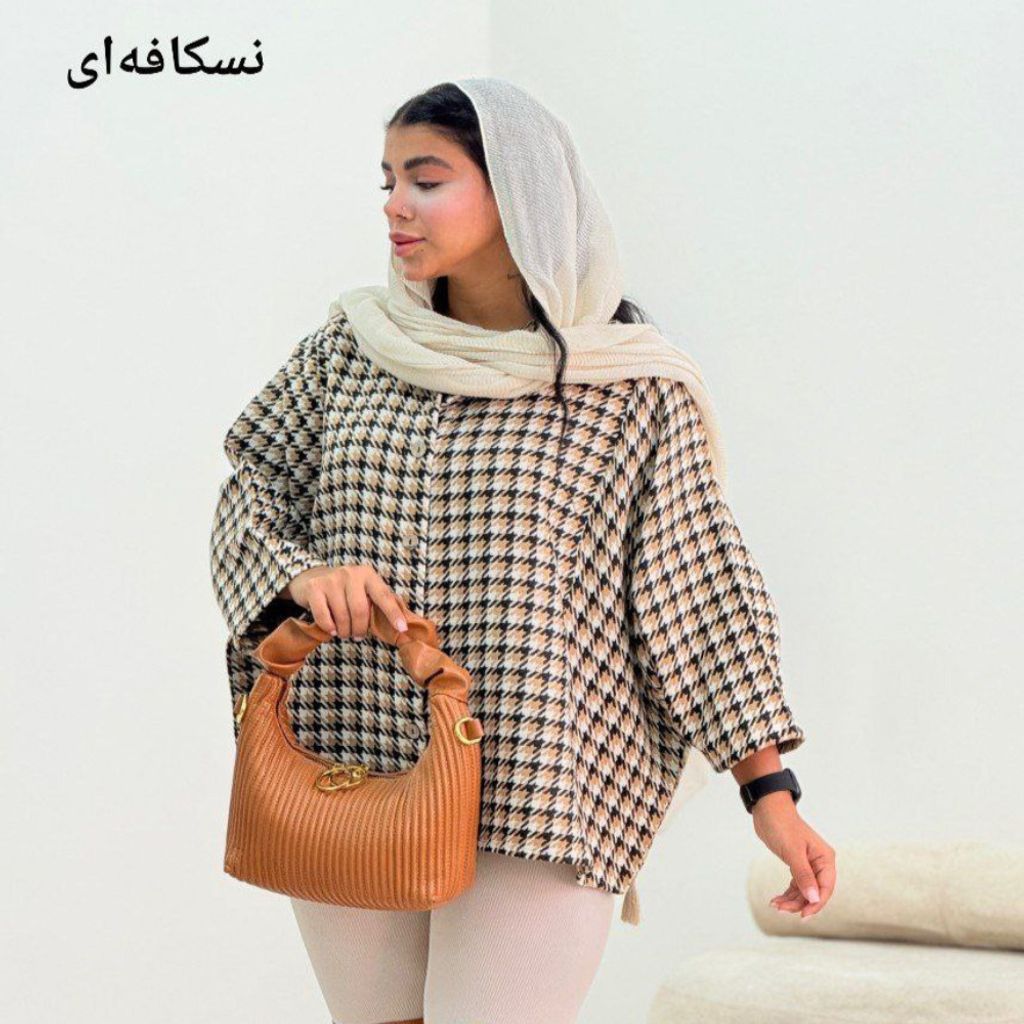 خرید آنلاین پالتو زنانه طرح پیچازی