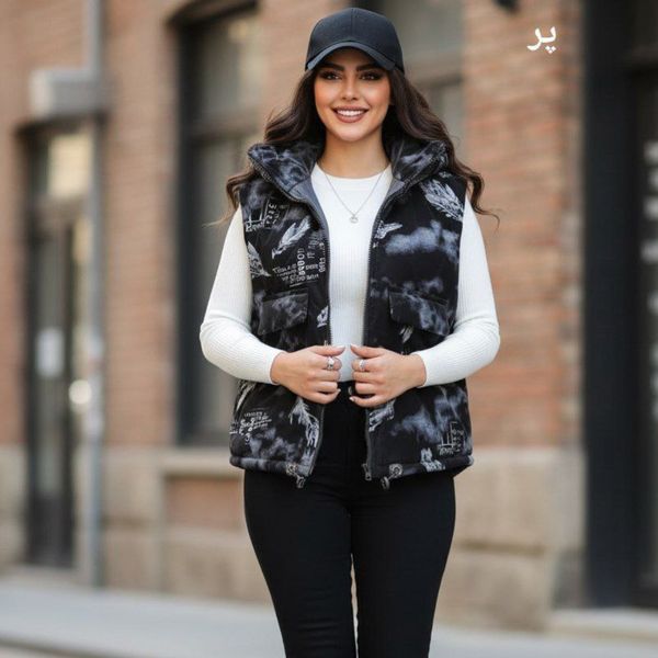 پافر زنانه طرح دار