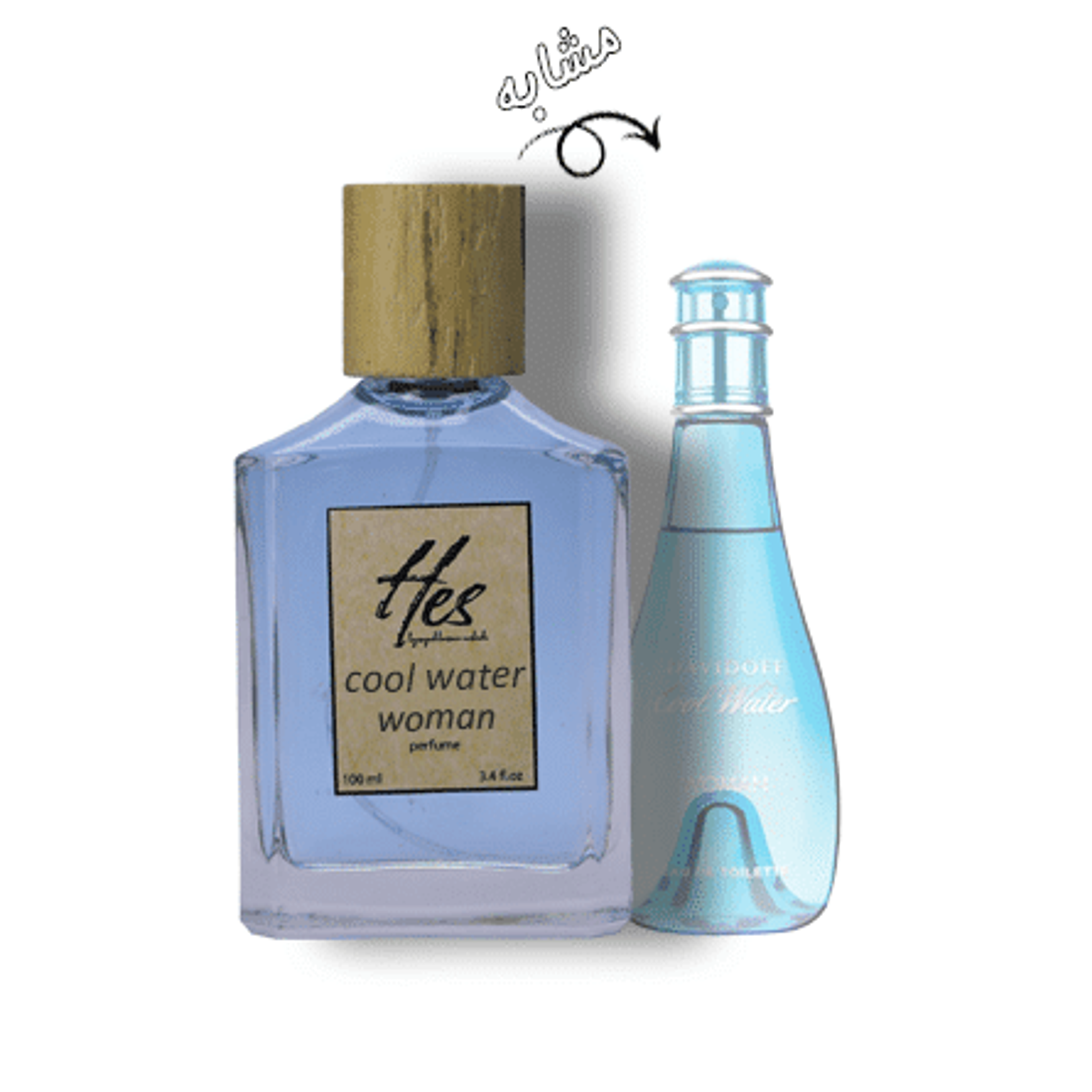 خرید آنلاین عطر زنانه حِس مدل دیویدف کول واتر زنانه - hes - DAVIDOFF - Cool Water for Women