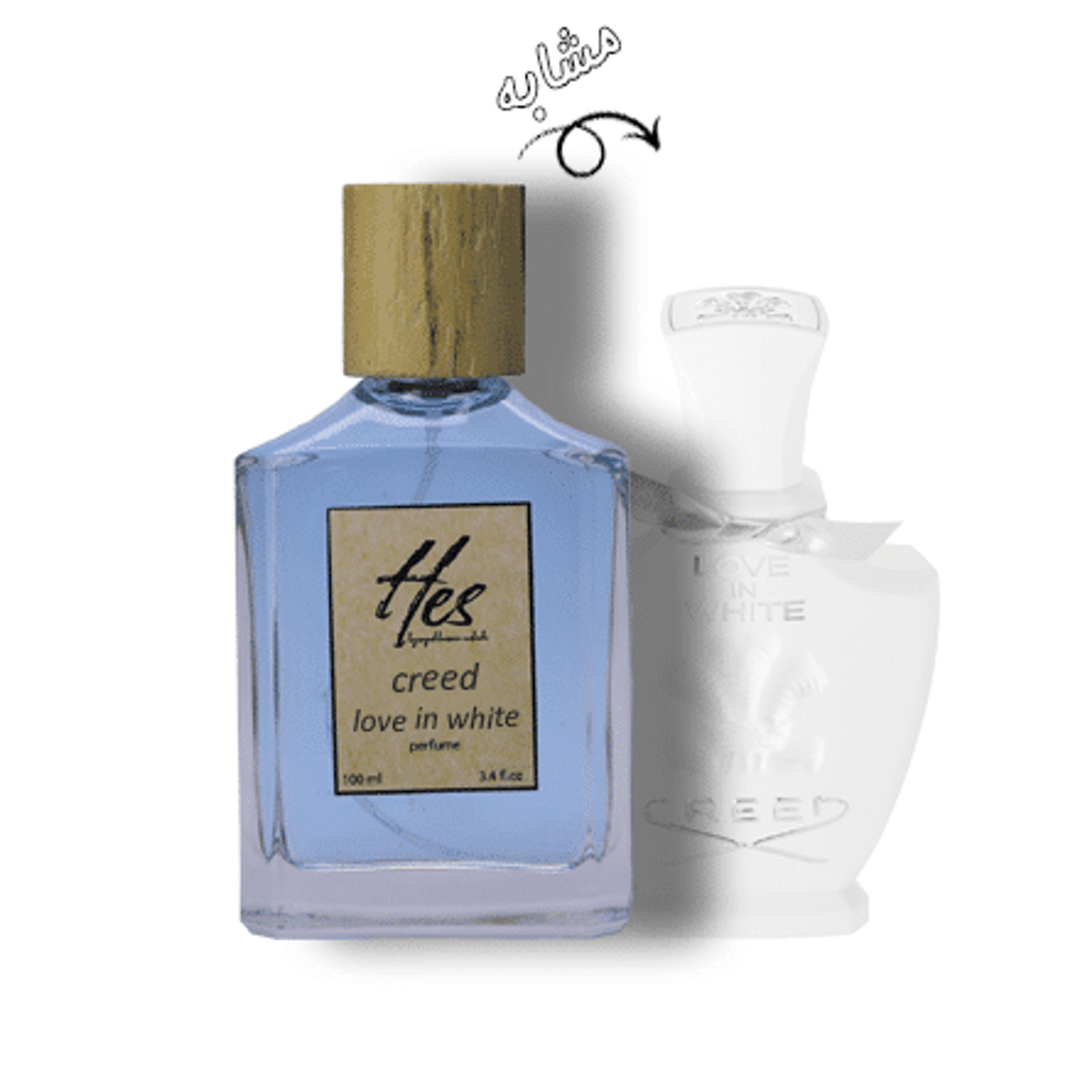 خرید آنلاین عطر زنانه حِس مدل کرید لاو این وایت - hes - CREED - Love in White