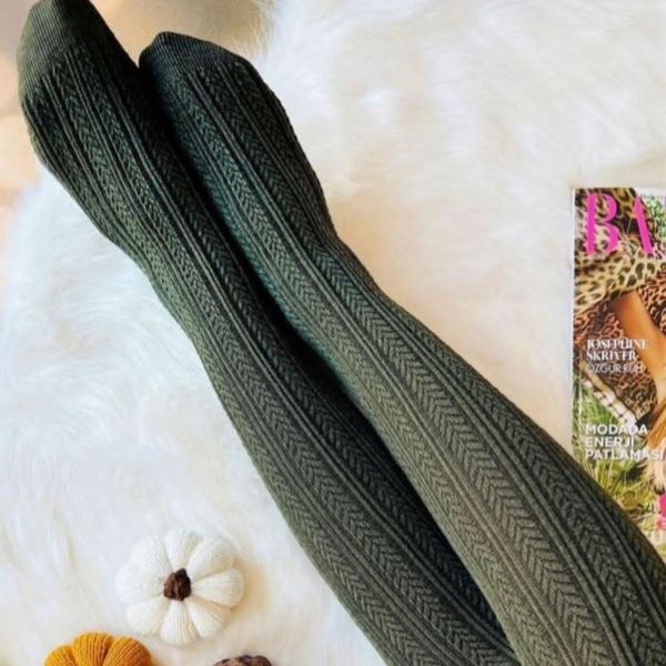 جوراب شلواری زنانه بافت طرح گندم