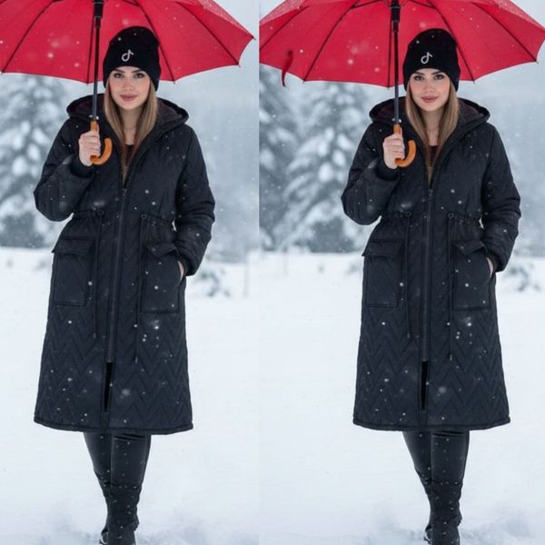 کاپشن زنانه طرح اسرا 2